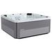 Lifesmart Spas Palmetto 230 Volt 7-Person 72-Jet Acrylic Square Hot Tub w/ Ozonator Acrylic in Gray | 34 H x 84 W x 84 D in | Wayfair