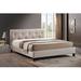 Red Barrel Studio® Full/Double Tufted Bed Upholstered/Cotton in Gray/Brown | 57 W x 81 D in | Wayfair FBADCE60561449BAA3D0BE9321124C79