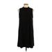 Annalee + Hope Casual Dress - Shift Mock Sleeveless: Black Solid Dresses - Women's Size Large