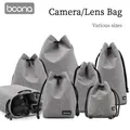 BOONA – sac à dos pour caméra sacoche de protection pour objectif avec cordon de serrage