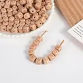 Perles en Bois Naturel en Hêtre avec Lettres pour Bijoux Accessoire de DIY Porte-sucette