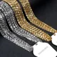 ASON 10pcs/Lot Stainless Steel Box Chain Necklace For Women Men Gold Color Choker Trendy 2mm Jewelry