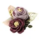 Korean Cloth Art Fabric Beautiful Flower Leaves Brooch Corsage Lapel Pins and Brooches for Women
