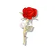 Cute Rose Brooch for Women Fashion Engagement Jewelry Accessories Gold Silver Plated Beautiful Red