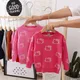 Winter Baby Girls Clothes Cartoon Hello Kitty Sweater Toddler Girl Kawaii Knit Sweater Pink Sweater