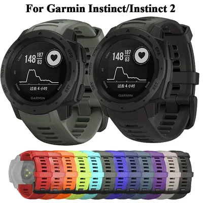 Smart Watch Strap For Garmin Instinct 2 Watchband 22mm Silicone Replacement Wristband For Instinct 1/Esports/Solar Band Bracelet