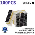 10-100PCS Semi-finished Chip USB 2.0 USB Flash Drive Pen drive 256MB 512MB 1GB 2GB 4GB 8GB 16GB 32GB