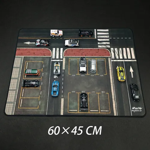 1:64 Modell große Straße Szene Parkplatz Matte für Druckguss Auto Fahrzeug Spielzeug Szene Display