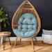 Humble + Haute Indoor Soft Chunky Corduroy Egg Chair Cushion (Cushion Only)