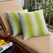 Humble + Haute Sunbrella Leaf Pattern Indoor/Outdoor Knife Edge Square Pillows (Set of 2)