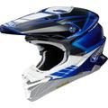 Shoei VFX-WR 06 Jammer Motocross Helm, schwarz-weiss-blau, Größe XS