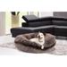 Bessie and Barnie Signature Frosted Willow Luxury Shag Extra Plush Faux Fur Bagel Pet/ Dog Bed