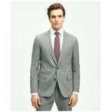 Brooks Brothers Men's Explorer Collection Classic Fit Wool Pinstripe Suit Jacket | Grey White | Size 41 Regular