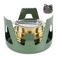 HOTBEST Alcohol Backpacking Stove Portable Stainless Steel Outdoor Alcohol Fuel Stove Lightweight Brass Spirit Burner For Bbq Camping Hiking Picnic