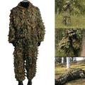 PROJECTRETRO Ghillie Suit 3D Leafy Camo Hunting Suits Woodland Gilly Suits Gillies Suits for Men Leaf Camouflage Hunting Suits