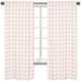 Buffalo Check Window Panels Curtains - Set Of 2 - Blush And White Woodland Rustic Country Farmhouse