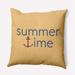 Simply Daisy 20-inch Square Summer Time Anchored Polyester Throw Pillow Navy Qty 1