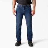 Dickies Men's Flex Regular Fit 5-Pocket Jeans - Medium Denim Wash Size 42 32 (DD605)