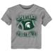 Toddler Heather Gray Michigan State Spartans Stencil T-Shirt