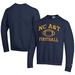 Men's Champion Navy North Carolina A&T Aggies Football Powerblend Pullover Sweatshirt