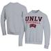 Men's Champion Gray UNLV Rebels Football Powerblend Pullover Sweatshirt