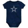 Newborn & Infant Navy Dallas Cowboys Team Logo Bodysuit