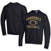 Men's Champion Black Vanderbilt Commodores Football Powerblend Pullover Sweatshirt