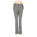 dalia Casual Pants - High Rise Boot Cut Slim: White Bottoms - Women's Size 8