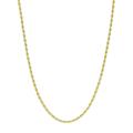 14ct Yellow Gold 1.5mm Long Bead Chain Necklace Pear Lobster Claw Closure Jewelry Gifts for Women - 51 Centimeters