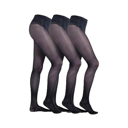 „Feinstrumpfhose CAMANO „“Strumpfhose 3er Pack““ Gr. 48/50, blau (navy) Damen Strumpfhosen Feinstrumpfhosen“