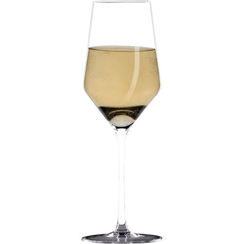Weißweinglas SABATIER INTERNATIONAL Trinkgefäße Gr. Ø 6,3 cm x 24 cm, 400 ml, 2 tlg., farblos (transparent) Weingläser und Dekanter Inhalt 0,4 L, 2-teilig