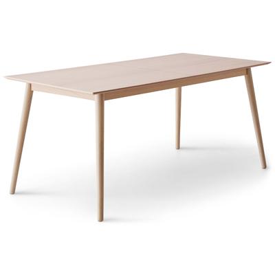 Esstisch HAMMEL FURNITURE "Meza Designtisch mit Auszugsfunktion und 2 Einlegeplatten", beige (natur, furnier, mdf, eiche massivholzfüße), B:210cm H:74cm T:100cm, Tischplatte: Weißpigmentiertes, matt lackiertes Eichenfurnier (natürliche MDF-Kante).... Image