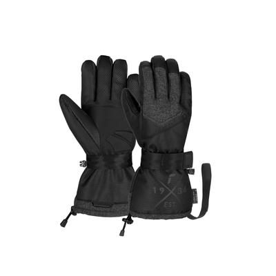 Skihandschuhe REUSCH "Baseplate R-TEX XT", Damen, Gr. 9, schwarz (schwarz, grau), 92% Polyester, 6% Polyurethan, 2% Polyamid, mehrfarbig, klassisch, Handschuhe, mit Ortho-Tec Protection Image