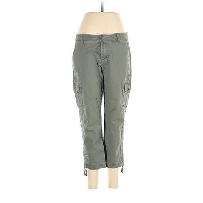 Eddie Bauer Cargo Pants - Mid/Reg Rise: Green Bottoms - Women's Size 4 Petite