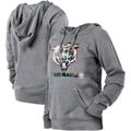 Women's New Era Gray Chicago Bears Floral Raglan Pullover Hoodie