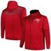 Men's Profile Red Tampa Bay Buccaneers Big & Tall Defender Full-Zip Hoodie