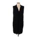 Saks Fifth Avenue Casual Dress - Shift: Black Dresses - Women's Size Large