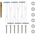 Condo Mounts CondoMounts TV Mounting Kit, NO-Gap, NO-Stud/Steel/Metal Stud, Holds 90lbs,6 Elephant Anchor Set | Wayfair EAK1361