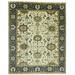 White 119 x 96 x 0.25 in Area Rug - ADMINRUGS Floral Handmade Hand-Knotted Rectangle 8' x 9'11" Wool Area Rug in Cream Wool | Wayfair OT-8313