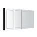 SMARTLET 72 W 36 H Medicine Cabinet w/ Mirror 12 Shelves, Glass | 36 H x 72 W x 5.5 D in | Wayfair SM-ET2-887236JGMB