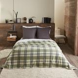 Gracie Oaks Tahoe Woven Wool Plaid Blanket Wool in Green/Gray/Brown | 96 H x 108 W in | Wayfair 9D27CED0B4F64136BBE46E108104B693