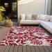 Gray 46 x 30 x 0.19 in Area Rug - Langley Street® Altair Indoor/Outdoor Area Rug w/ Non-Slip Backing Polyester | 46 H x 30 W x 0.19 D in | Wayfair