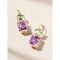 Ileana Makri - Crown 18-karat Gold Amethyst Earrings - One size