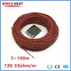 Minco Heat-Câble chauffant infrarouge en fibre de carbone fil de sol 3mm 12K 33ohm par m 5 ~ 100