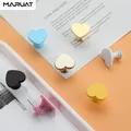 Heart Shaped Children's Room Drawer Knob Single Hole Cabinet Knobs and Handles Cartoon Pink Door