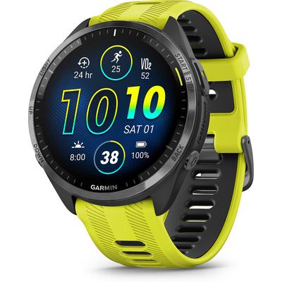 Garmin Forerunner 965 Carbon Gray Titanium Bezel, Yellow Band
