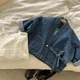 Baby Jungen Mantel Neue Kleine und Mittlere Kinder Mantel Krawatte Baumwolle Denim Jacke Komfortable