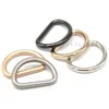 HENGC 35mm 40mm D Dee Runde Gold Metall Ring Schnallen Für Leder Gürtel Schuhe Taschen
