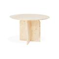 Table à manger ronde en bois de sapin naturel 110x75,2cm