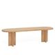 Banc en bois de sapin marron 160x45cm